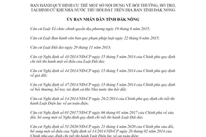 Quyết định 03/2021/QĐ-UBND bồi thường hỗ trợ tái định cư khi Nhà nước thu hồi đất Đắk Nông