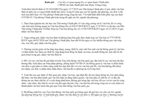 Công văn 807/VPCP-KSTT 2021 gửi nhận văn bản điện tử giữa các cơ quan nhằm phòng chống COVID-19