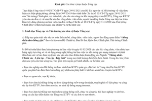 Công văn 120/TCKTTV-VP 2021 tăng cường thực hiện biện pháp phòng chống dịch COVID-19