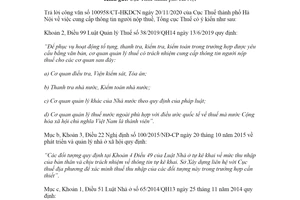 Công văn 308/TCT-DNNCN 2021 cung cấp thông tin người nộp thuế