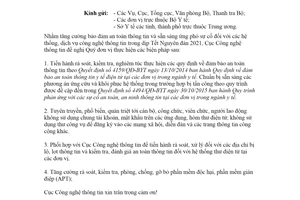 Công văn 68/CNTT-YTĐT 2021 tăng cường công tác bảo đảm an toàn trật tự trong dịp Tết Nguyên đán