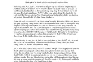 Công văn 316/BTTTT-BC 2021 bảo đảm cung ứng dịch vụ bưu chính trong giai đoạn dịch COVID-19