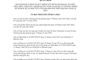 Quyết định 03/2021/QĐ-UBND quản lý chương trình khuyến công địa phương tỉnh Cà Mau