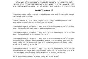 Quyết định 1207/QĐ-BYT 2021 triển khai điều trị viêm gan vi rút C trên người bệnh đồng nhiễm HIV