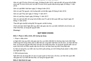 Nghị định 11/2021/NĐ-CP giao khu vực biển nhất định cho tổ chức cá nhân khai thác sử dụng tài nguyên biển