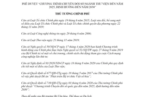 Quyết định 206/QĐ-TTg 2021 Chương trình chuyển đổi số ngành thư viện đến năm 2025