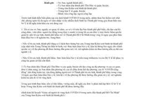 Công văn 896/SYT-NVY 2021 tổ chức giám sát đối với người trở về Thành phố Hồ Chí Minh