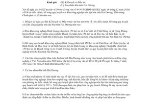 Công văn 157/TTg-CN 2021 Đề án điều chỉnh quy hoạch các khu công nghiệp tỉnh Hải Dương