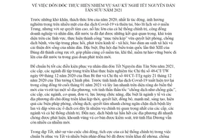 Chỉ thị 06/CT-TTg 2021 đôn đốc thực hiện nhiệm vụ sau kỳ nghỉ Tết Nguyên đán Tân Sửu