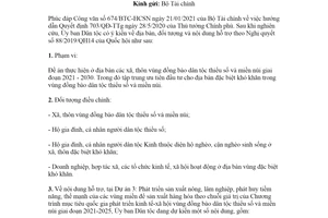 Công văn 151/UBDT-CSDT 2021 hướng dẫn Quyết định 703/QĐ-TTg