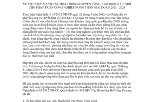 Chỉ thị 04/CT-BCT 2021 đẩy mạnh hoạt động khuyến công phát triển công nghiệp nông thôn 2021 2025