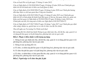 Thông tư 14/2021/TT-BTC mức thu chế độ thu nộp quản lý sử dụng phí hải quan