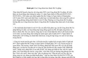 Công văn 33/CĐBTP-BNC 2021 hướng dẫn tổ chức Ngày Quốc tế Phụ nữ 8 3 và ngày Quốc tế hạnh phúc 20 3