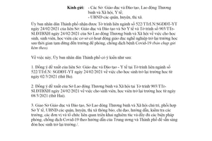 Công văn 572/UBND-KGVX 2021 học sinh trở lại trường học sau thời gian tạm dừng để chống dịch Covid19 Hà Nội