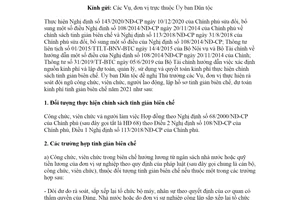 Công văn 174/UBDT-TCCB 2021 lập hồ sơ tinh giản biên chế theo Nghị định 143/2020/NĐ-CP