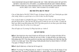 Quyết định 269/QĐ-BTP 2021 Đề án Thể chế hóa đầy đủ quyền sở hữu tài sản của tổ chức cá nhân