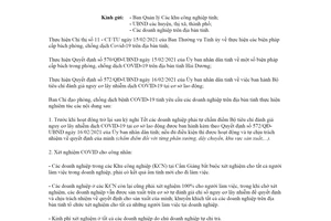 Công văn 488/BCĐ-PCD 2021 đánh giá chỉ số nguy cơ lây nhiễm trong doanh nghiệp Hải Dương