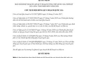 Quyết định 203/QĐ-HĐQHQG 2021 Kế hoạch lập quy hoạch tổng thể quốc gia 2021 2030 tầm nhìn 2050