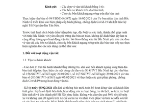 Công văn 234/SGTVT-ATGT 2021 biện pháp phòng chống dịch Covid-19 Sở Giao thông Bắc Ninh