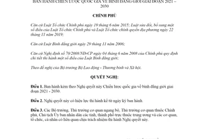 Nghị quyết 28/NQ-CP 2021 Chiến lược quốc gia về bình đẳng giới giai đoạn 2021 2030