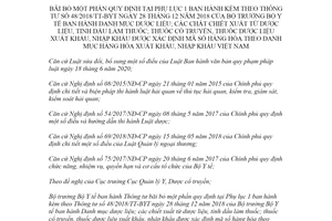 Thông tư 03/2021/TT-BYT bãi bỏ một phần Thông tư 48/2018/TT-BYT Danh mục dược liệu