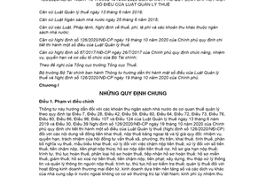 Thông tư 80/2021/TT-BTC hướng dẫn Luật Quản lý thuế  Nghị định 126/2020/NĐ-CP