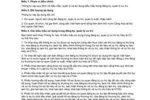 Thông tư 56/2021/TT-BCA biểu mẫu trong đăng ký quản lý cư trú