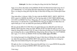 Công văn 444/BHXH-CS 2021 bổ sung số điện thoại của người tham gia trong cơ sở dữ liệu Bảo hiểm Hồ Chí Minh