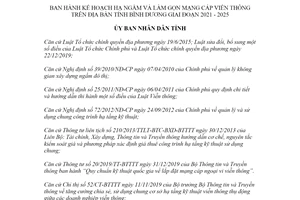 Quyết định 555/QĐ-UBND 2021 Kế hoạch hạ ngầm và làm gọn mạng cáp viễn thông Bình Dương
