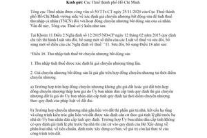 Công văn 562/TCT-DNNCN 2021 giá tính thuế thu nhập cá nhân đối với chuyển nhượng bất động sản