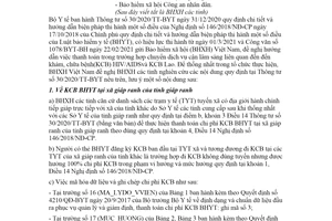 Công văn 561/BHXH-CSYT 2021 hướng dẫn thực hiện Thông tư 30/2020/TT-BYT bảo hiểm y tế