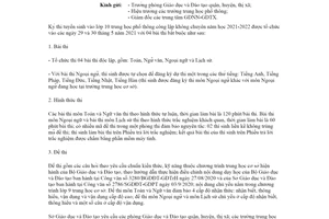 Công văn 713/SGDĐT-QLT 2021 thông báo môn thi kỳ thi tuyển sinh lớp 10 Sở Giáo dục Hà Nội