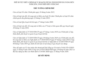 Quyết định 359/QĐ-TTg 2021 quy hoạch chung Thành phố Đà Nẵng đến 2030 tầm nhìn 2045