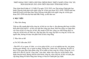 Kế hoạch 136/KH-UBND 2021 thực hiện Chương trình phát triển nghề công tác xã hội tỉnh Đắk Nông