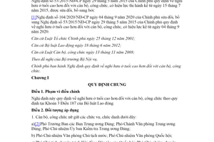 Văn bản hợp nhất 2/VBHN-BNV 2021 Nghị định về nghỉ hưu ở tuổi cao hơn đối với cán bộ công chức