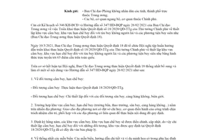 Công văn 348/BCĐ-BĐ 2021 thực hiện Quyết định 18/2020/QĐ-TTg