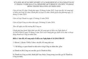 Nghị định 25/2021/NĐ-CP sửa đổi Nghị định 41/2014/NĐ-CP tổ chức hoạt động thanh tra Công an nhân dân