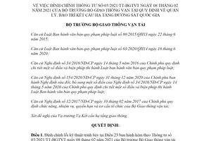 Quyết định 455/QĐ-BGTVT 2021 đính chính Thông tư 03/2021/TT-BGTVT hạ tầng đường sắt quốc gia
