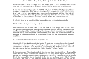 Công văn 1323/TCHQ-GSQL 2021 thủ tục nhập khẩu tài sản thu hồi từ trục vớt tàu chìm Jakarta