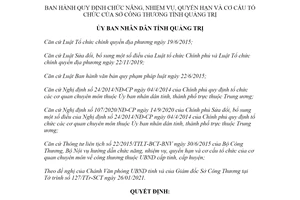 Quyết định 07/2021/QĐ-UBND cơ cấu tổ chức của Sở Công Thương Quảng Trị