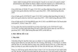 Kế hoạch 85/KH-UBND 2021 thực hiện Nghị quyết 09-NQ/TU tỉnh Sơn La giai đoạn 2021 2025