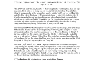 Chỉ thị 05/CT-BCT 2021 tăng cường công tác phòng chống thiên tai tìm kiếm cứu nạn