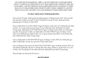 Quyết định 07/2021/QĐ-UBND sửa đổi Quyết định 15/2020/QĐ-UBND tỉnh Hải Dương