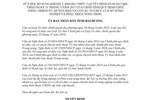 Quyết định 08/2021/QĐ-UBND sửa đổi Quyết định 09/2017/QĐ-UBND tỉnh Hải Dương