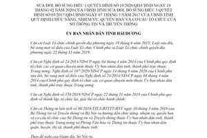 Quyết định 04/2021/QĐ-UBND sửa đổi Quyết định 10/2020/QĐ-UBND tỉnh Hải Dương