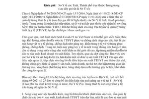 Công văn 2547/BYT-TB-CT 2021 rà soát cơ sở sản xuất găng tay y tế phòng chống dịch Covid 19