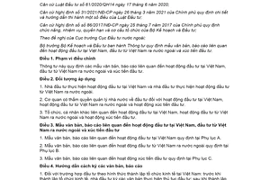Thông tư 03/2021/TT-BKHĐT mẫu văn bản báo cáo liên quan đến hoạt động đầu tư tại Việt Nam