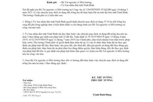 Công văn 403/TTg-NN 2021 chuyển mục đích sử dụng đất để thực hiện Dự án tỉnh Ninh Bình