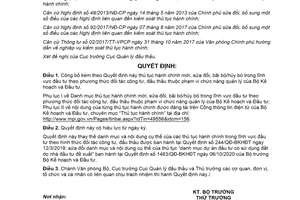 Quyết định 357/QĐ-BKHĐT 2021 công bố thủ tục hành chính đầu tư theo đối tác công tư