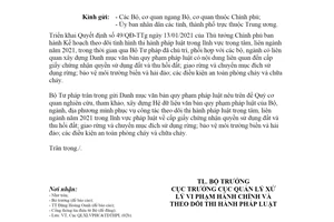 Công văn 1043/BTP-QLXLVPHC&TDTHPL 2021 Danh mục văn bản pháp luật lĩnh vực trọng tâm liên ngành